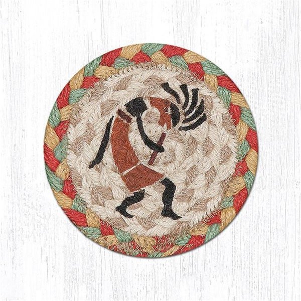 H2H 5 x 5 in. Kokopelli Printed Round Coaster H2222046